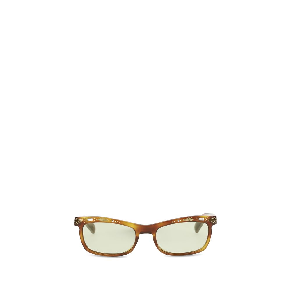 Lunettes de soleil rectangulaires en acétate