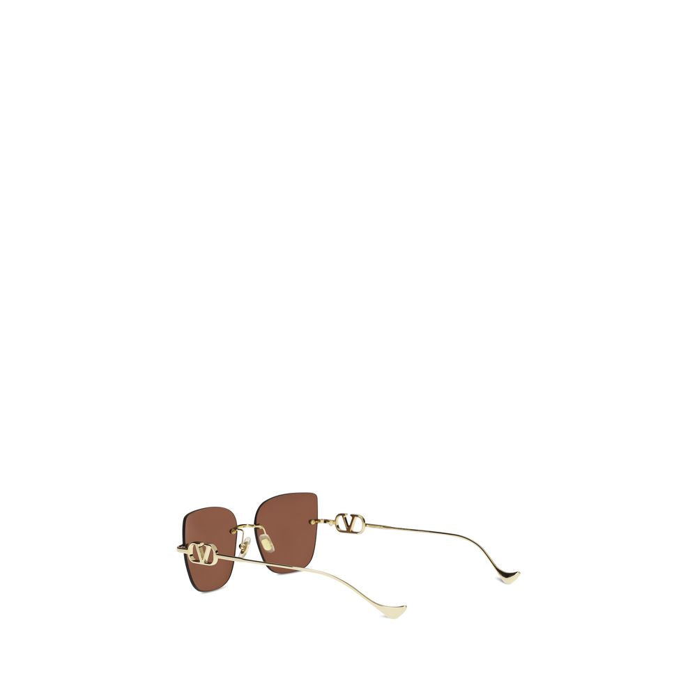 Gafas de sol de metal con forma de ojo de gato