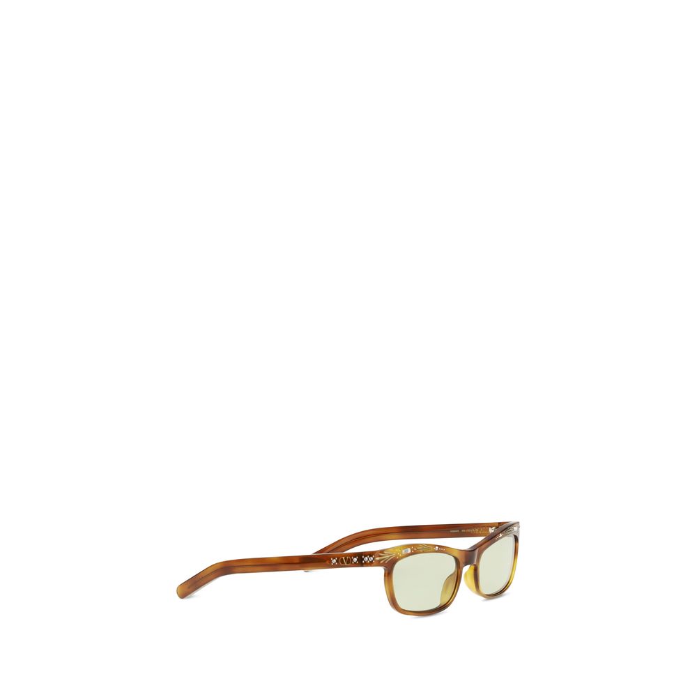 Lunettes de soleil rectangulaires en acétate