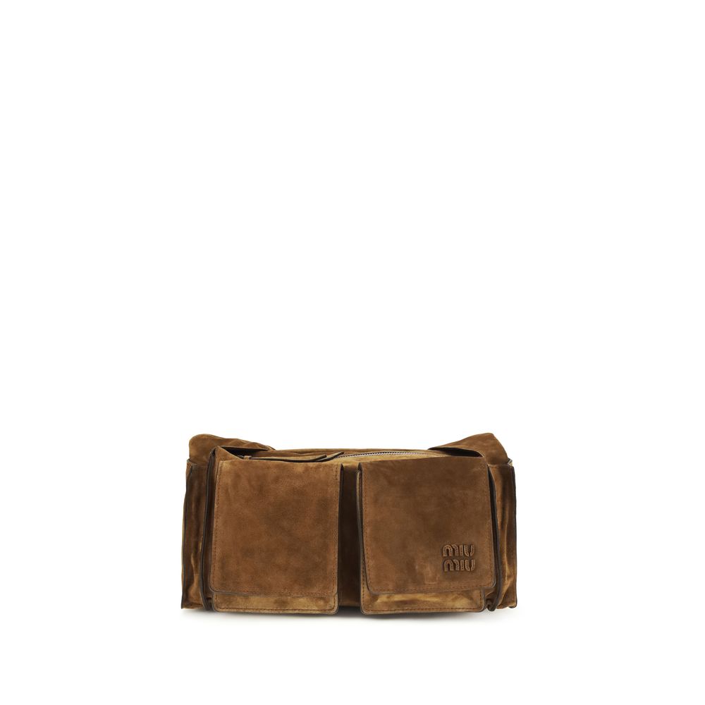 Utilitaire Shoulder Bag in Suede
