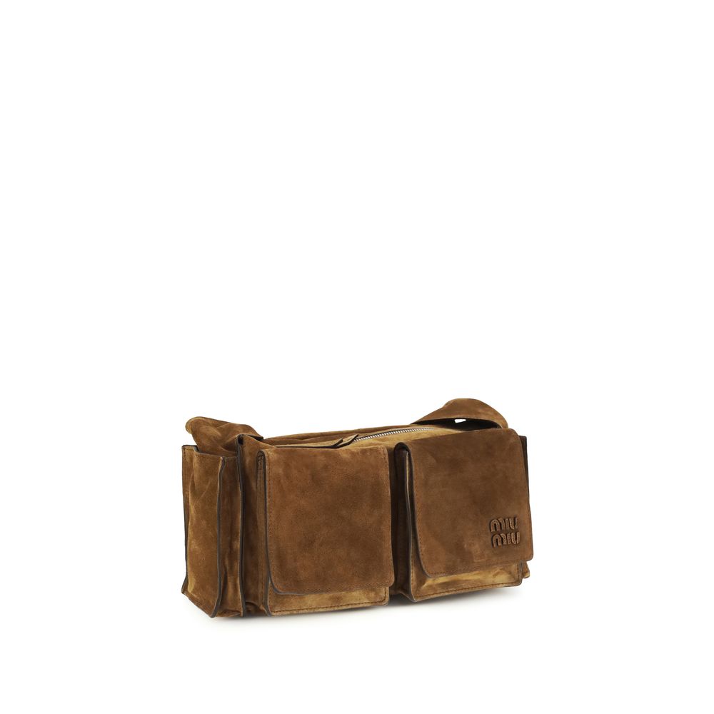 Utilitaire Shoulder Bag in Suede