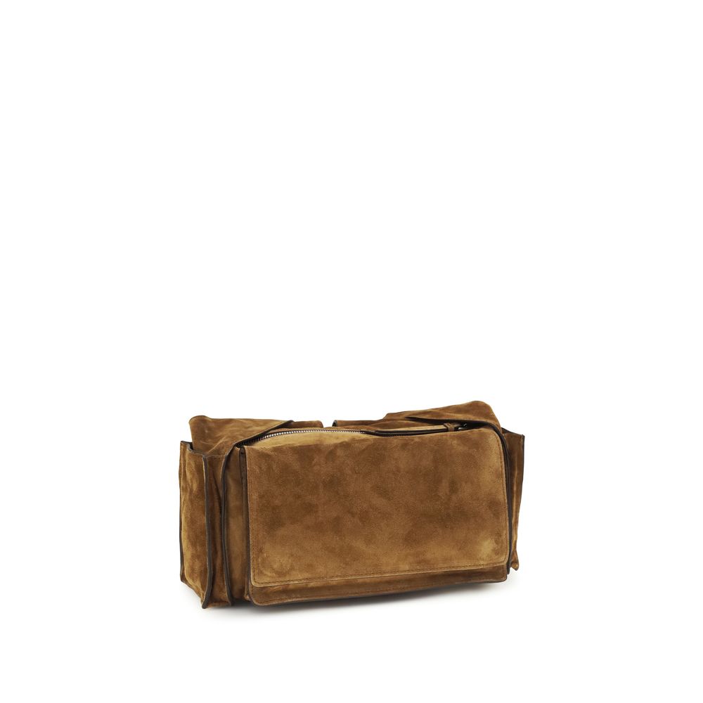 Utilitaire Shoulder Bag in Suede