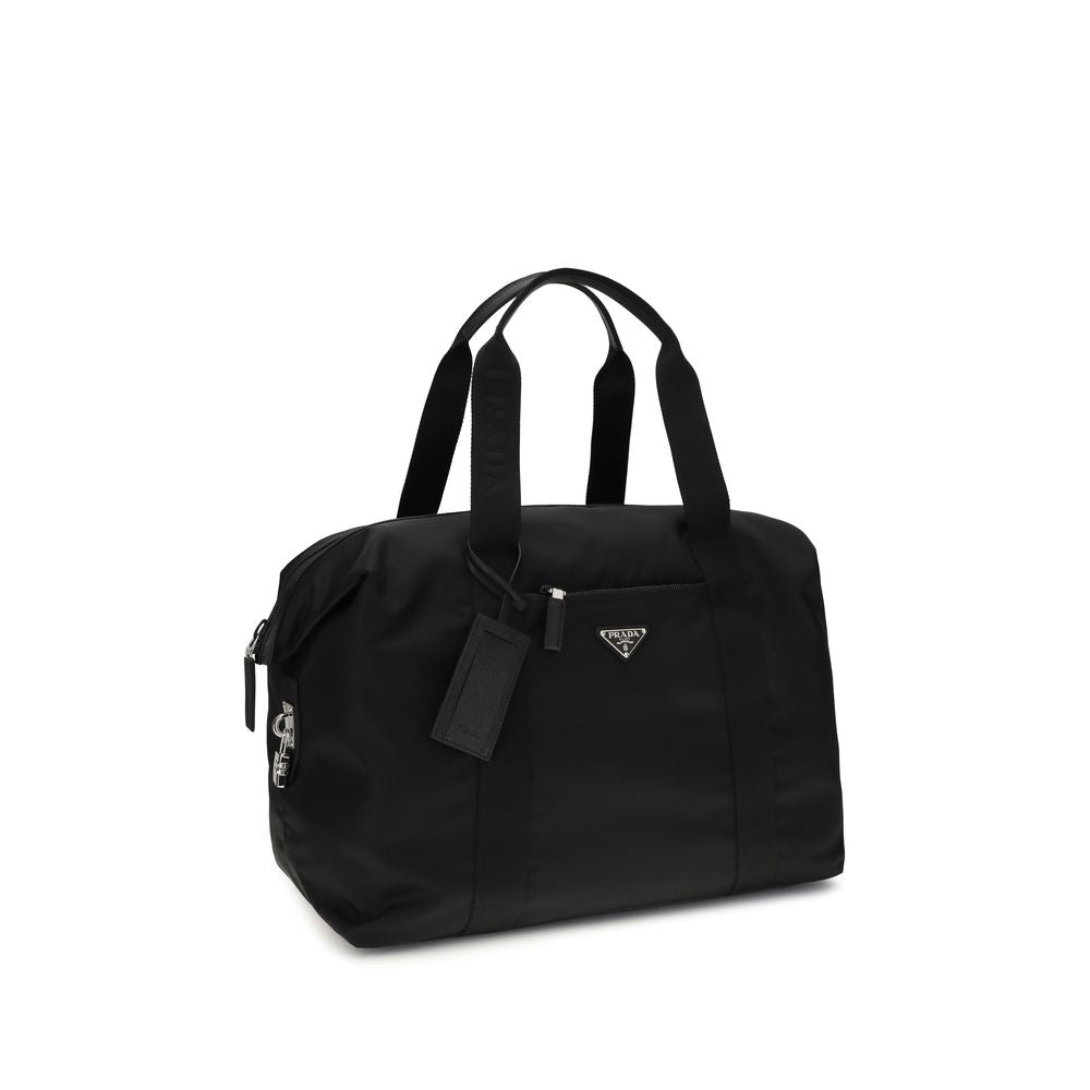 Sac de voyage en Re-Nylon et cuir