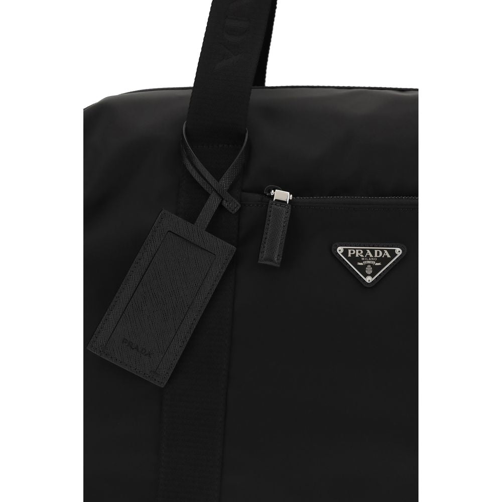 Sac de voyage en Re-Nylon et cuir