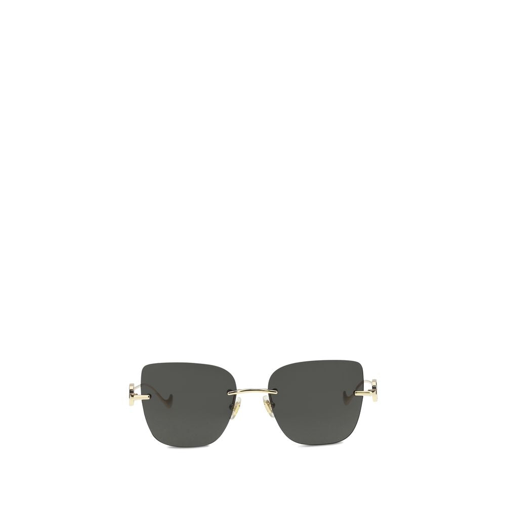 Gafas de sol de metal con forma de ojo de gato
