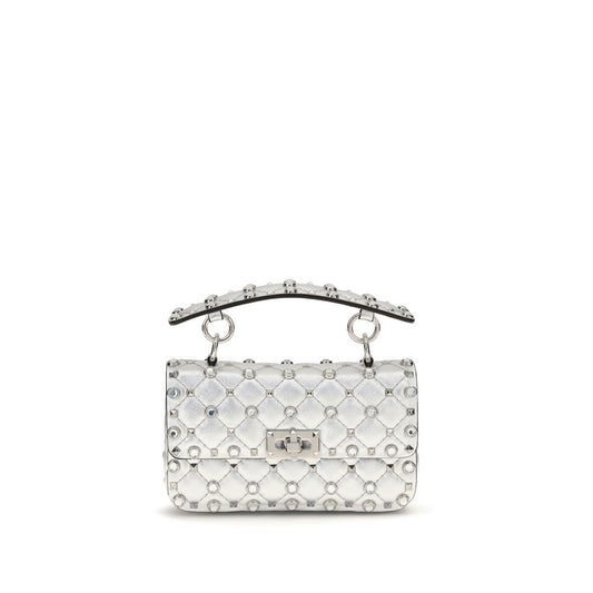 Rockstud Spike Small Bag in Laminated Nappa