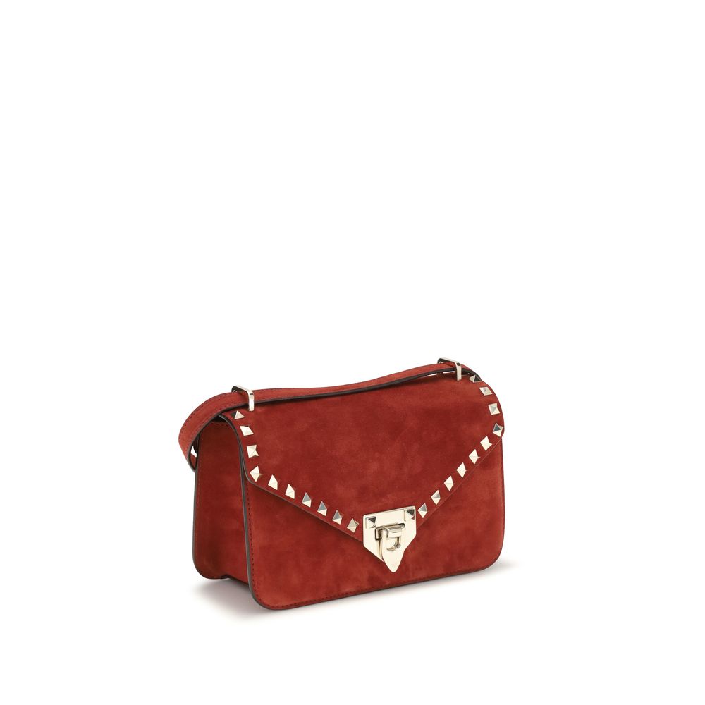 Rockstud Small Crossbody Bag in Suede