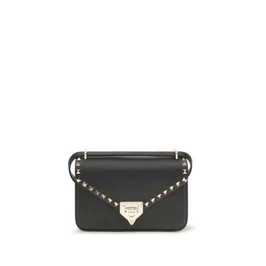 Petit sac porté épaule Rockstud en cuir de veau