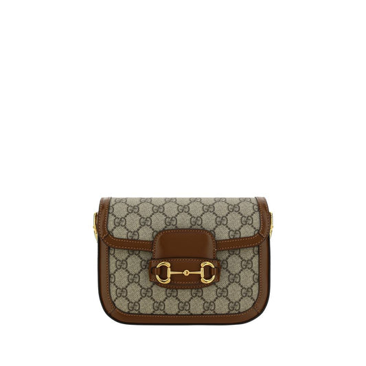 Bolso al hombro Horsebit 1955 pequeño en lona GG Supreme
