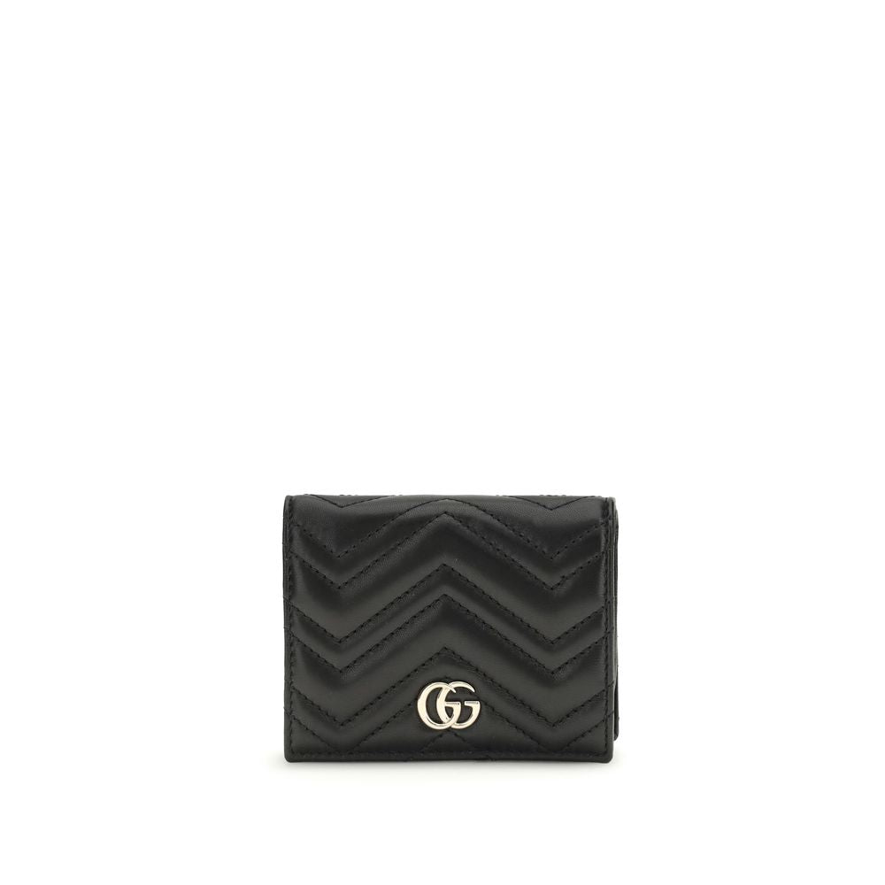 GG Marmont Card Case Wallet in Leather