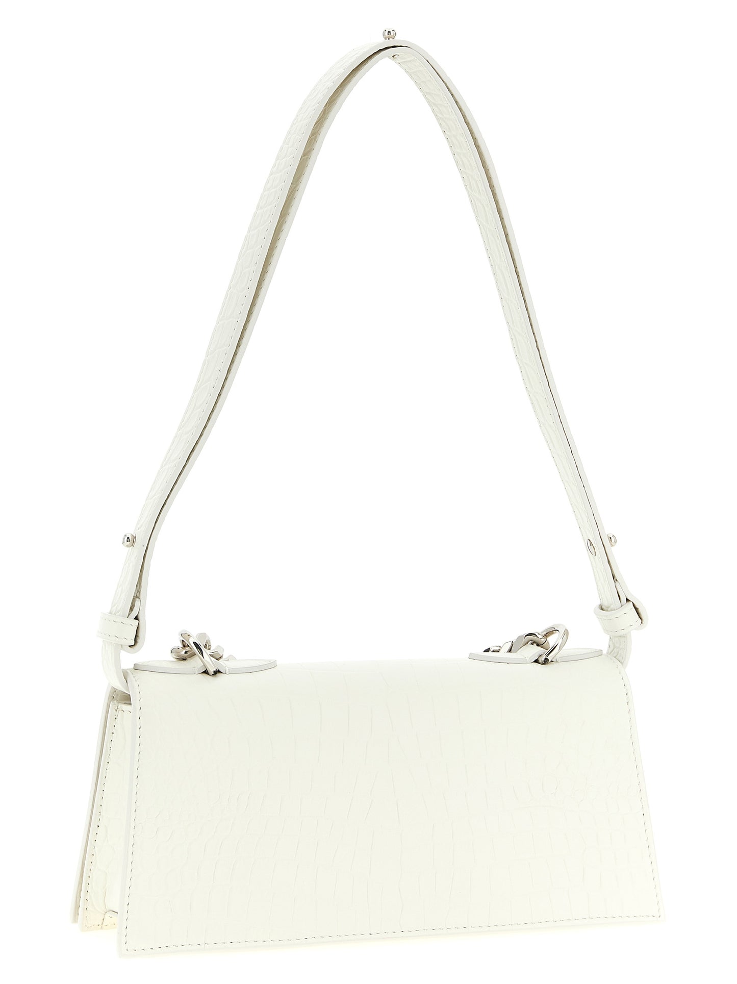 Jewelled Mini Bag in Croc-Embossed Calfskin
