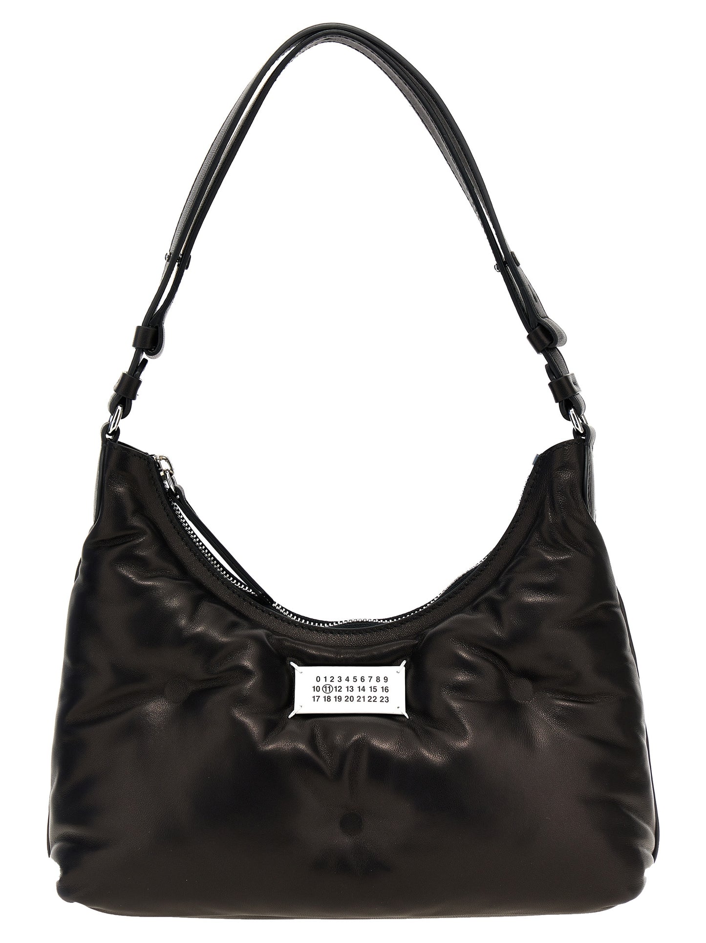 Bolso hobo Glam Slam pequeño en piel de cordero