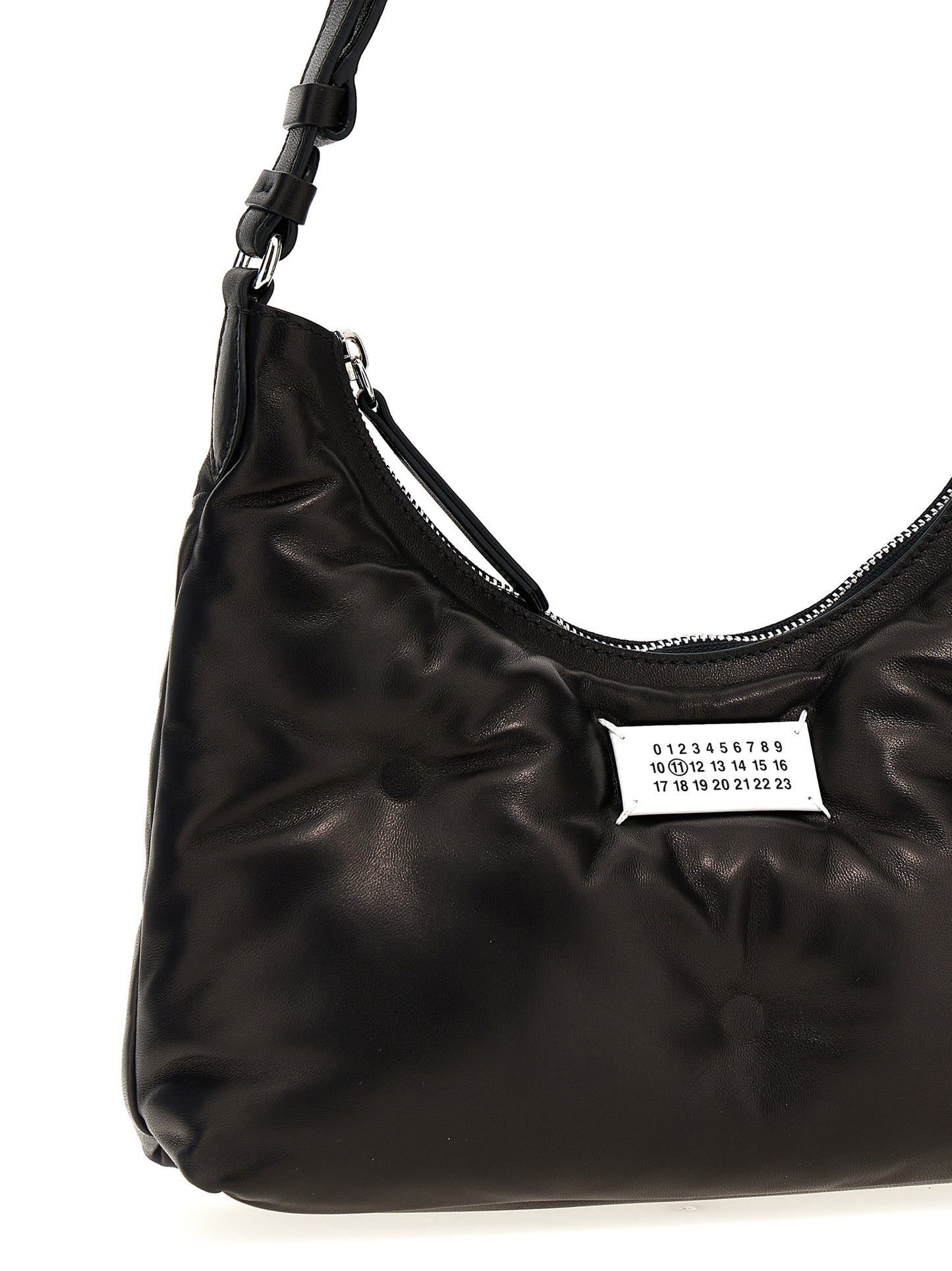 Bolso hobo Glam Slam pequeño en piel de cordero