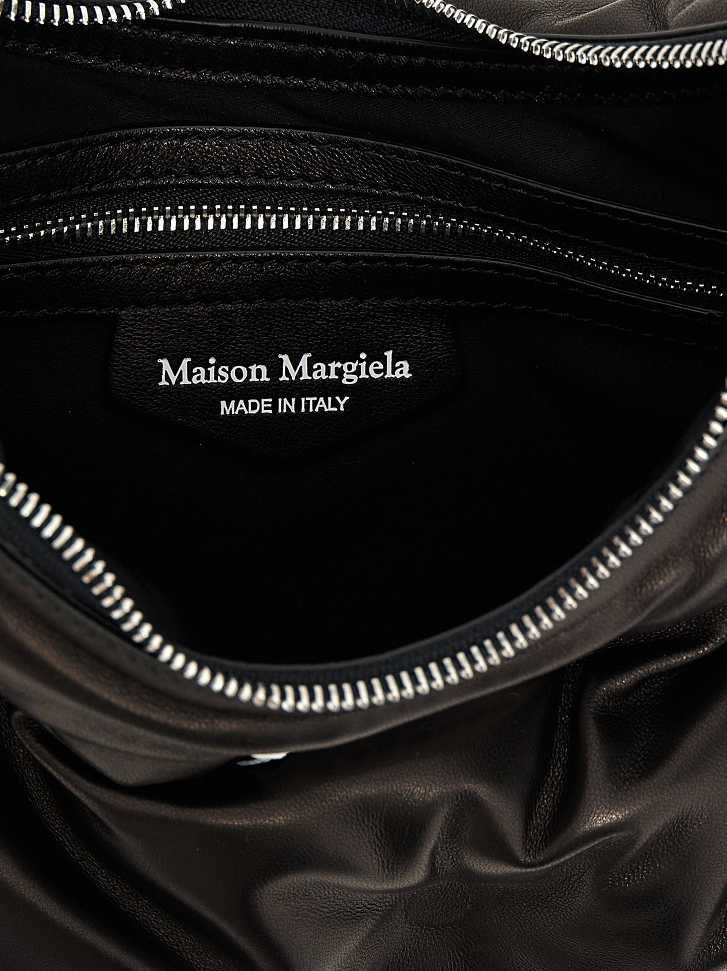Bolso hobo Glam Slam pequeño en piel de cordero