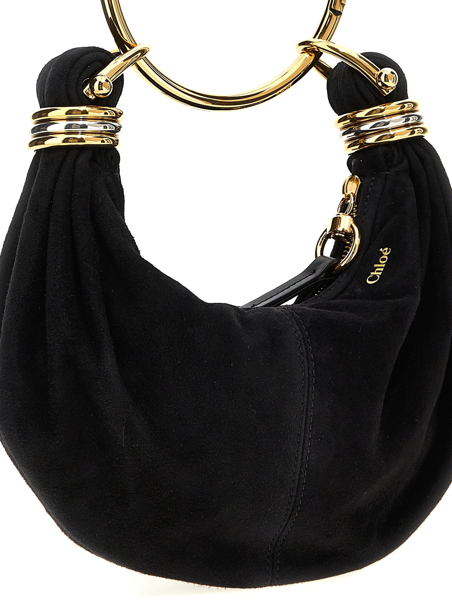 Mini Bracelet Hobo Bag in Suede