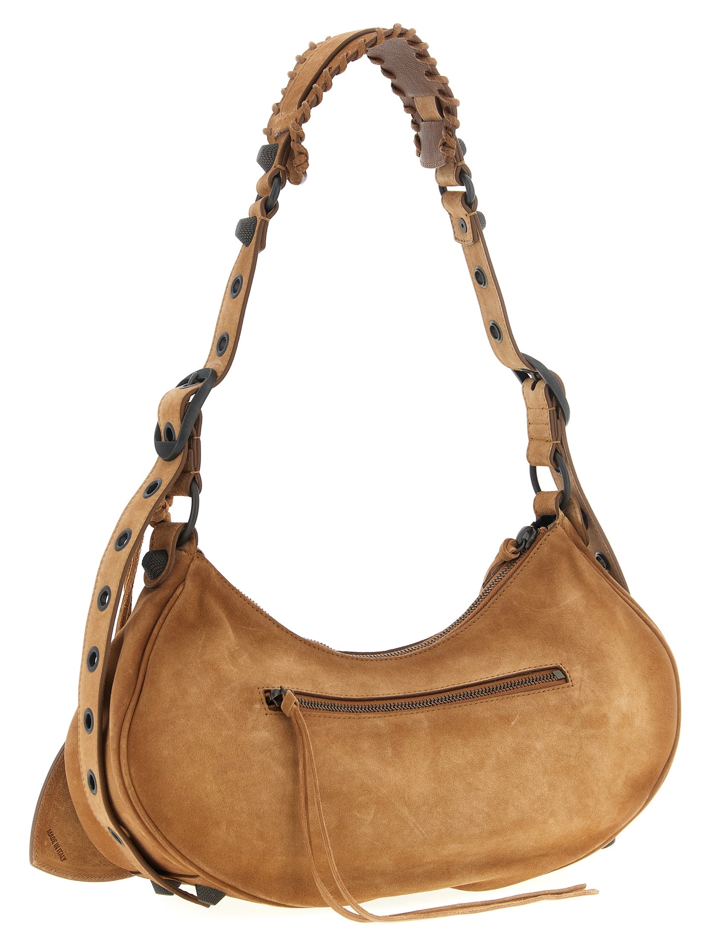 Le Cagole Small Shoulder Bag in Suede