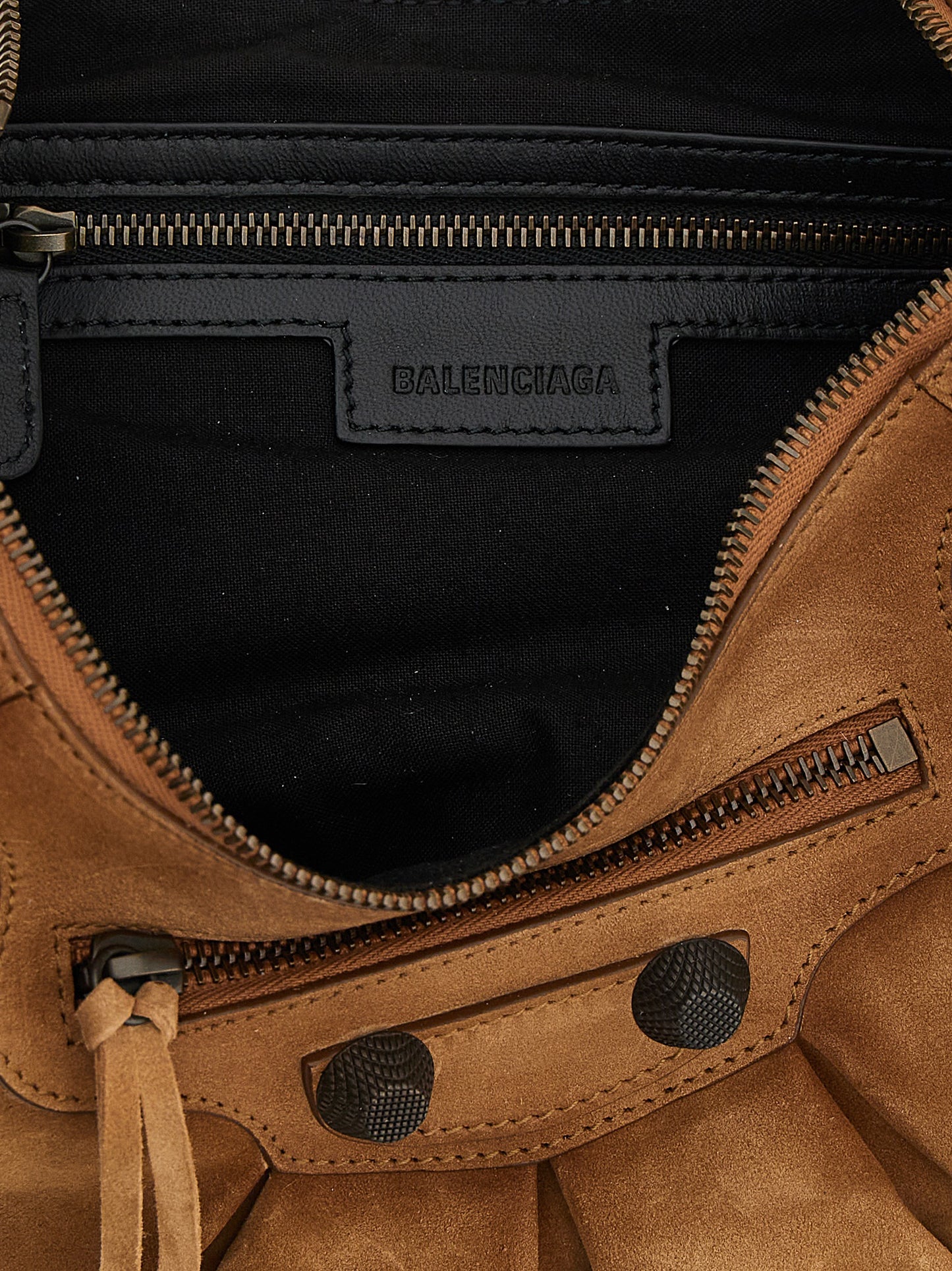 Le Cagole Small Shoulder Bag in Suede