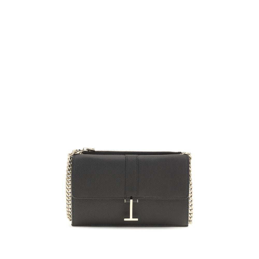 Mini bolso Kara con cadena en piel de becerro