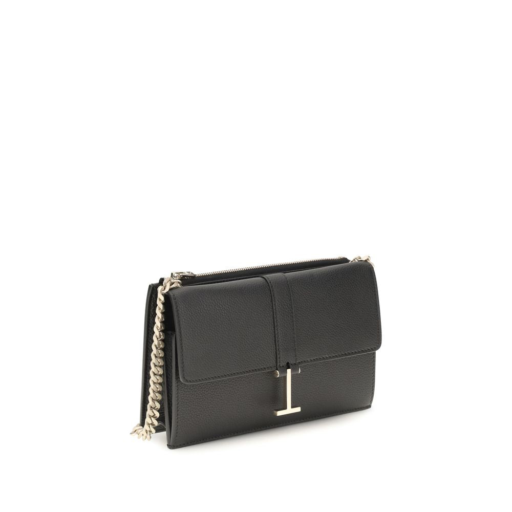 Mini bolso Kara con cadena en piel de becerro