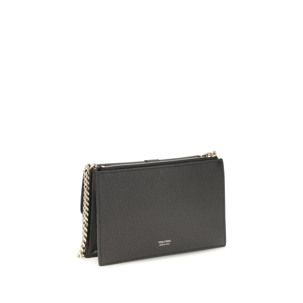 Mini bolso Kara con cadena en piel de becerro