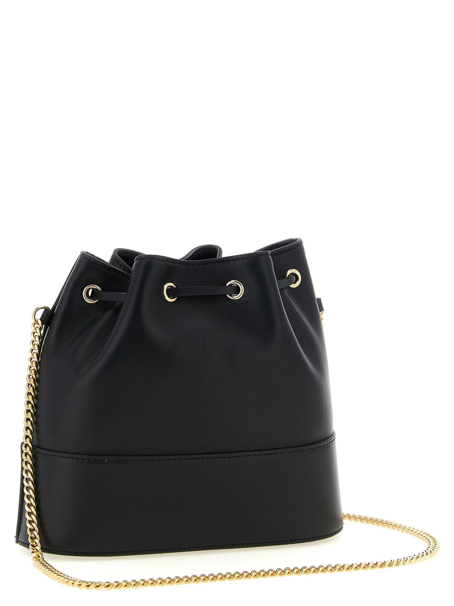 VLogo Signature Mini Bucket Bag in Nappa Leather