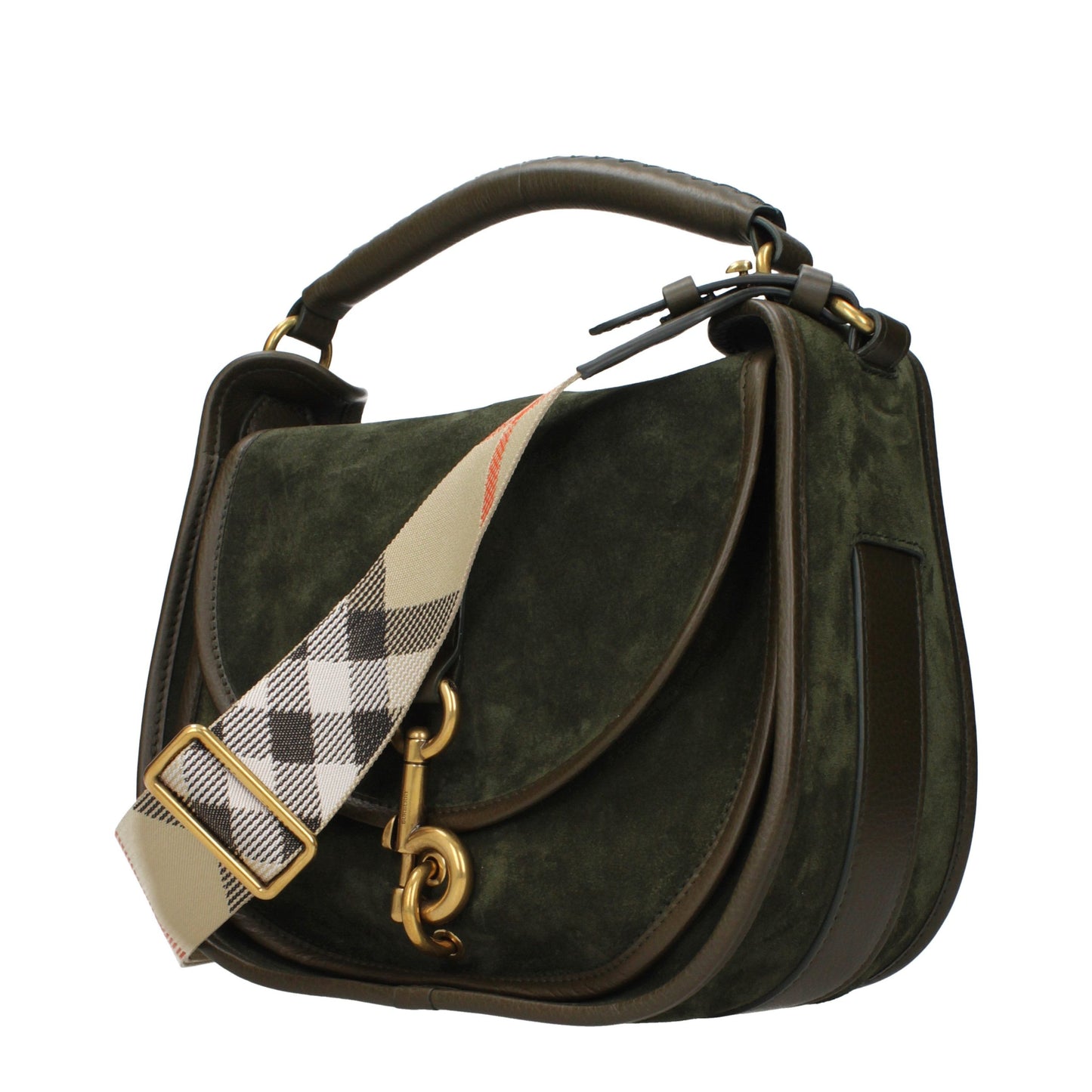 B Clip Small Messenger Bag in Suede