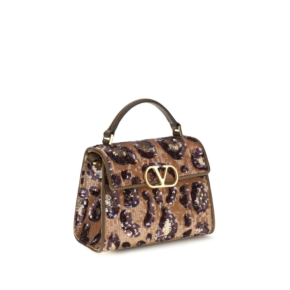 Mini sac porté main VSling brodé à motif animalier