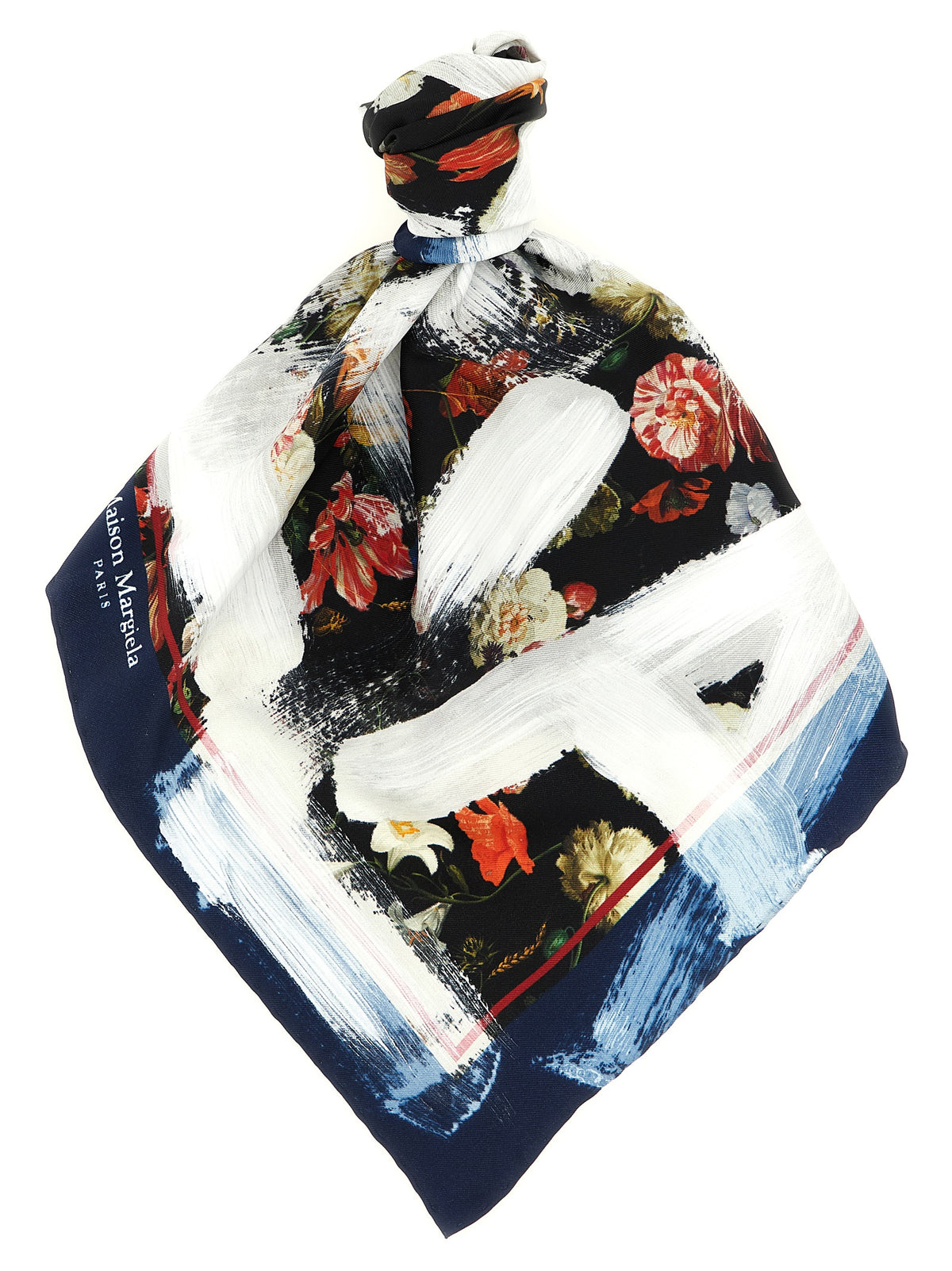 Pañuelo de seda estampada
