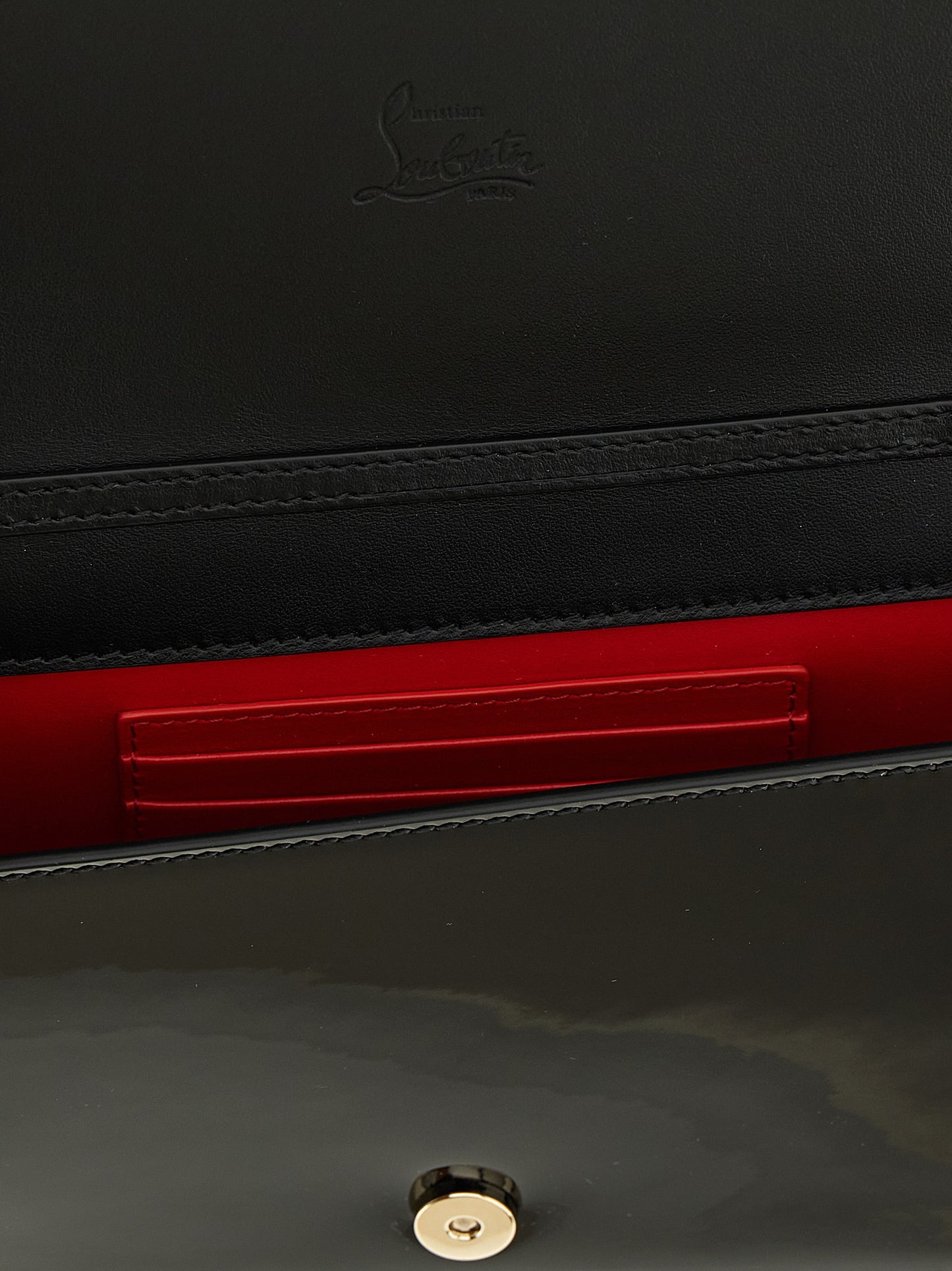 Pochette Bettina en cuir de veau verni