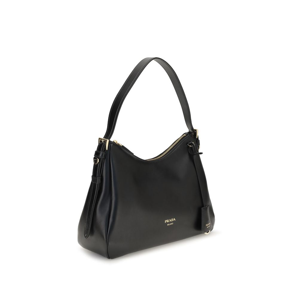 Bolso al hombro Aimée mediano en piel de becerro