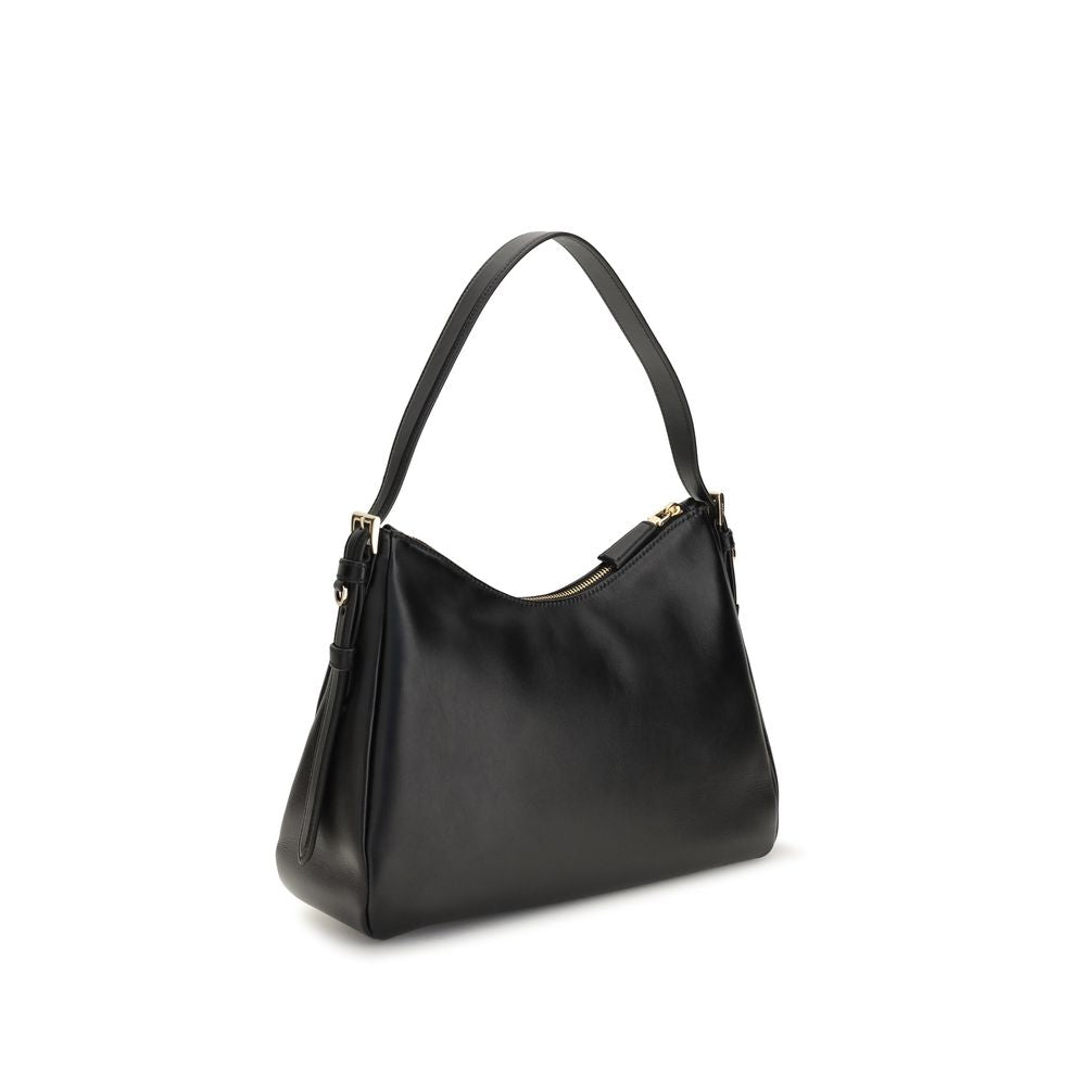 Bolso al hombro Aimée mediano en piel de becerro