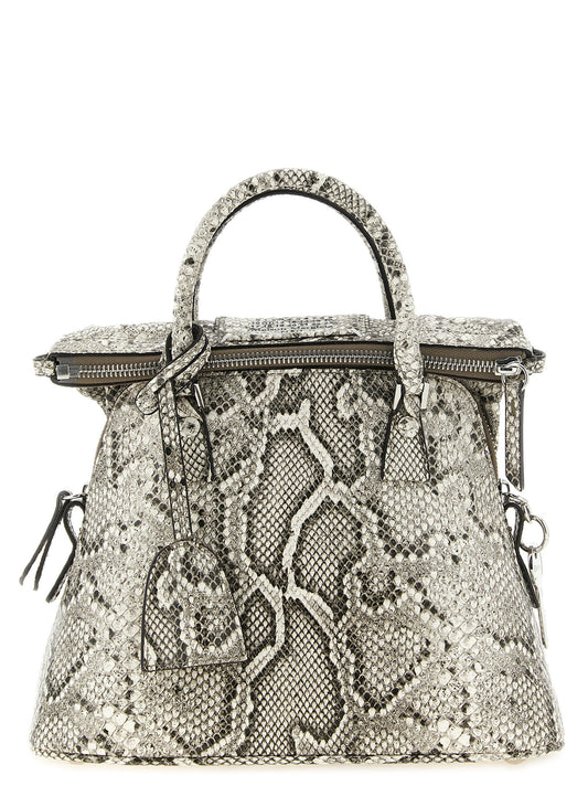 Mini sac bandoulière 5AC Classique en cuir de chèvre imprimé python