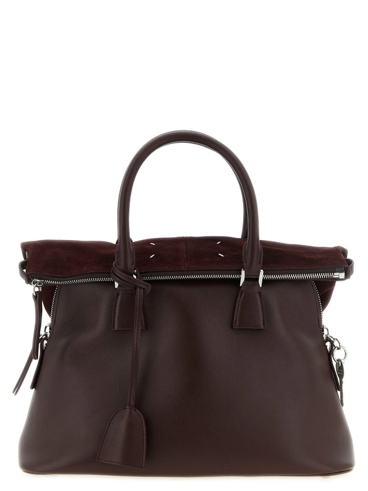 Sac bandoulière 5AC Soft moyen en cuir de veau