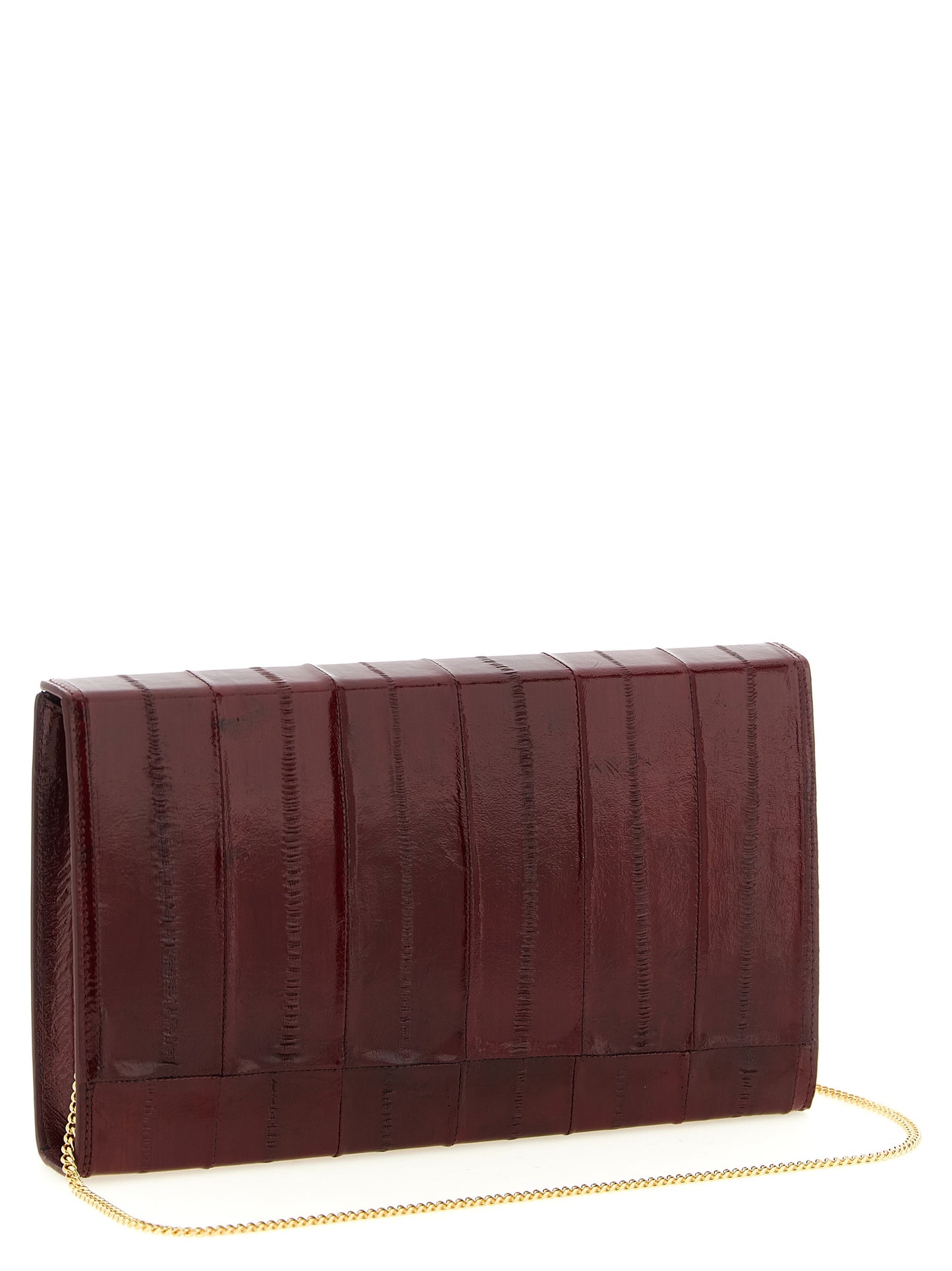 Tuxedo Clutch Bag in Eel Leather