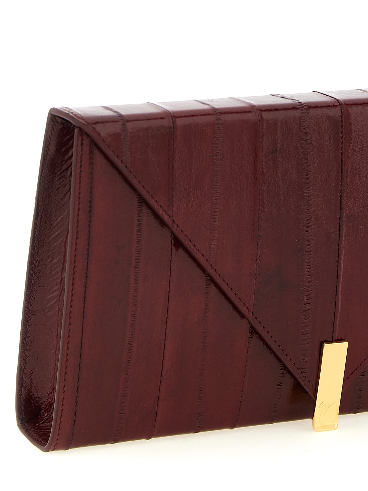 Tuxedo Clutch Bag in Eel Leather