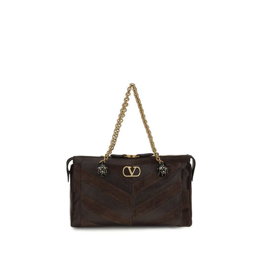 Bolso al hombro Panthea en ante y piel napa