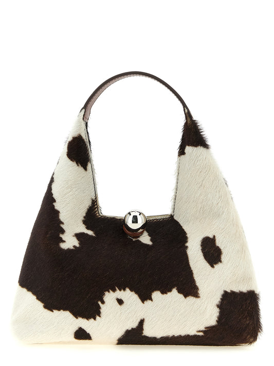 Mini bolso de mano Trapeze en piel de potro