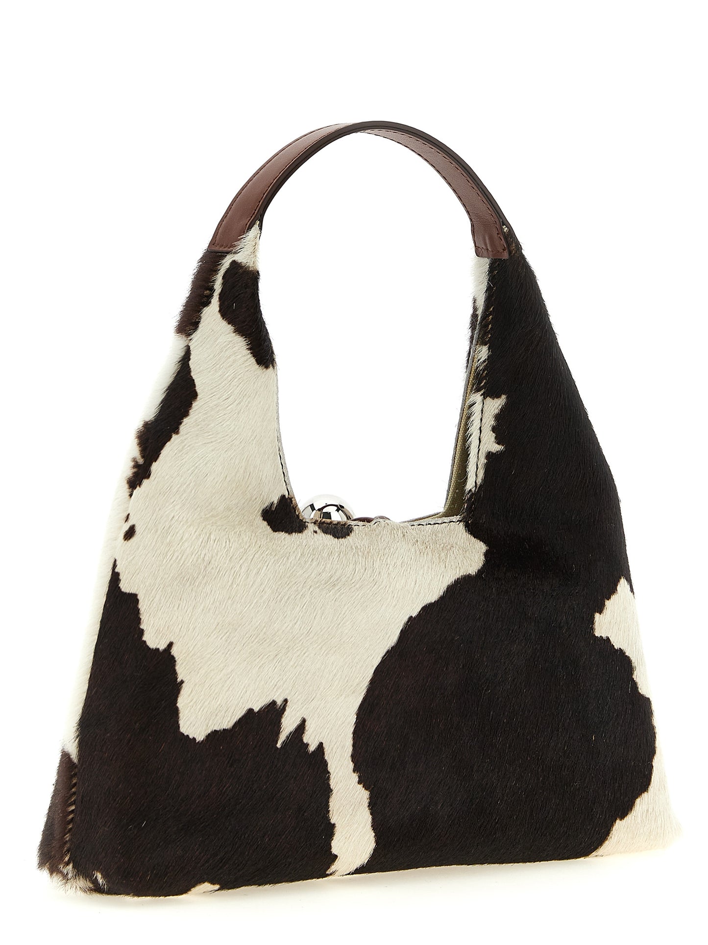 Mini sac porté main Trapeze en cuir façon poulain