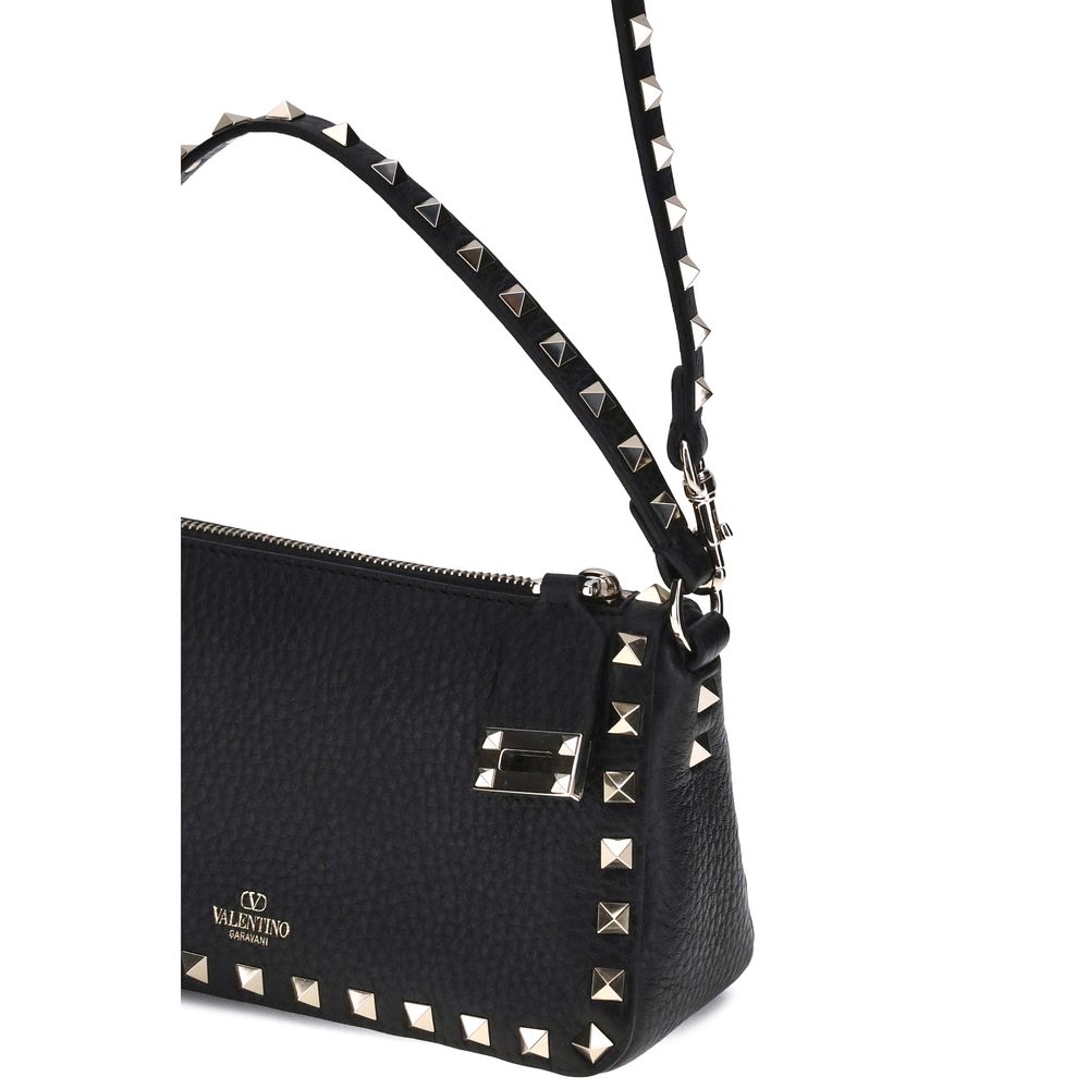 Petit sac bandoulière Rockstud en cuir de veau