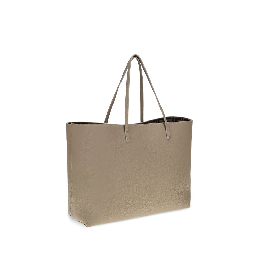 Sac shopper Roll moyen en cuir de veau