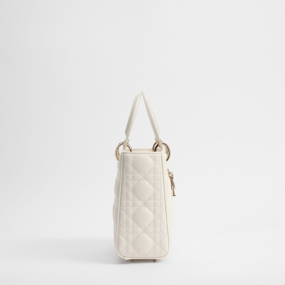 Bolso de mano Lady Dior pequeño en piel de cordero