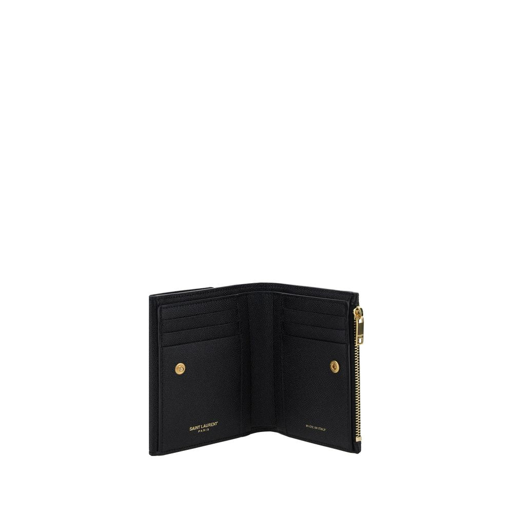 Cartera compacta Uptown en piel de becerro