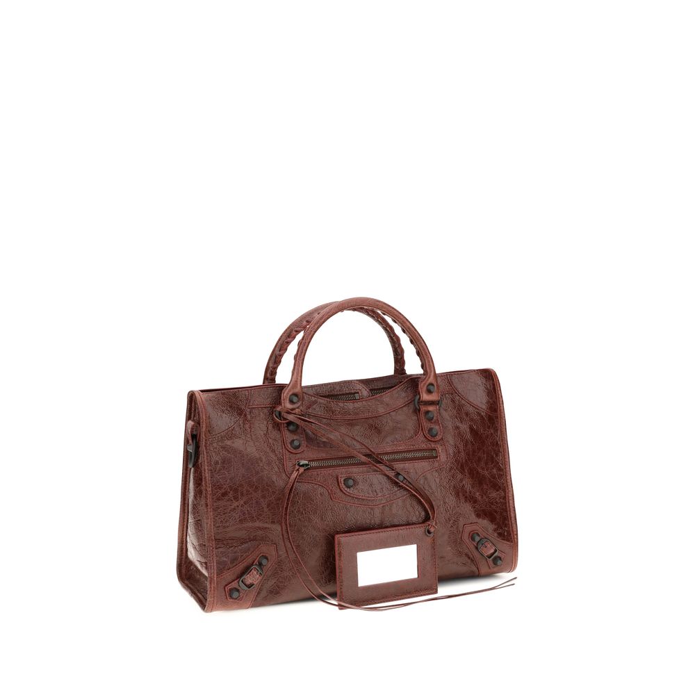 Sac porté main Le City moyen en cuir d’agneau