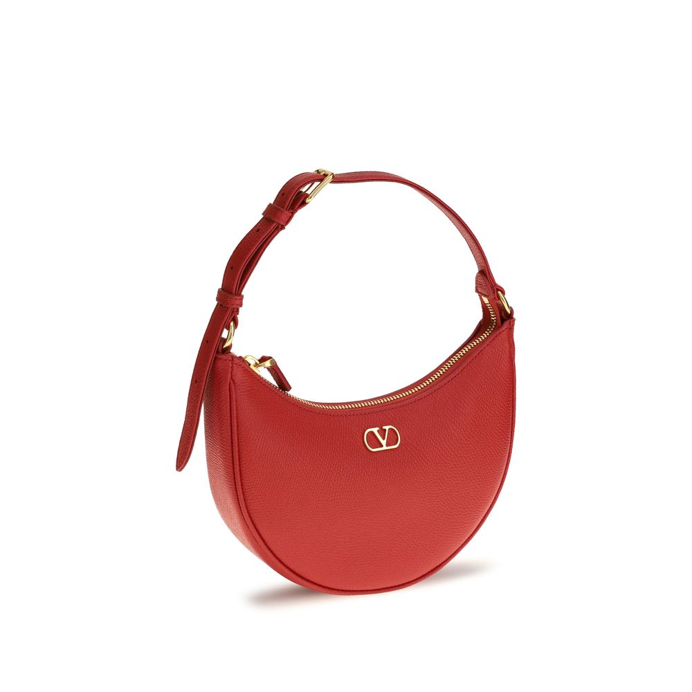 Mini bolso hobo VLogo Signature en piel de becerro