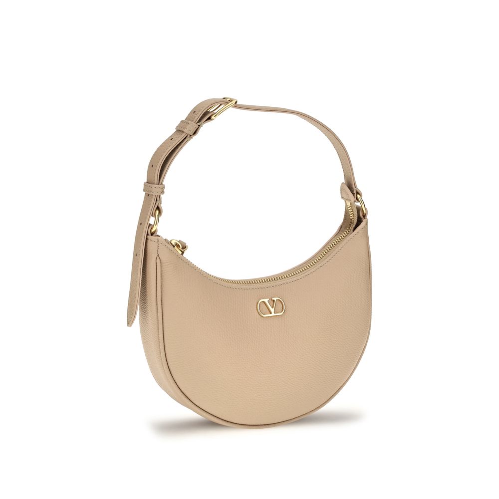 Mini bolso hobo VLogo Signature en piel de becerro