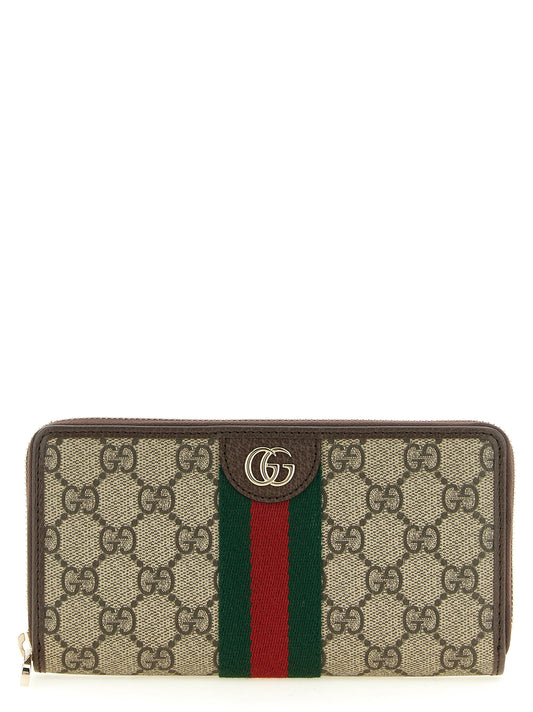 Portefeuille continental zippé Ophidia
