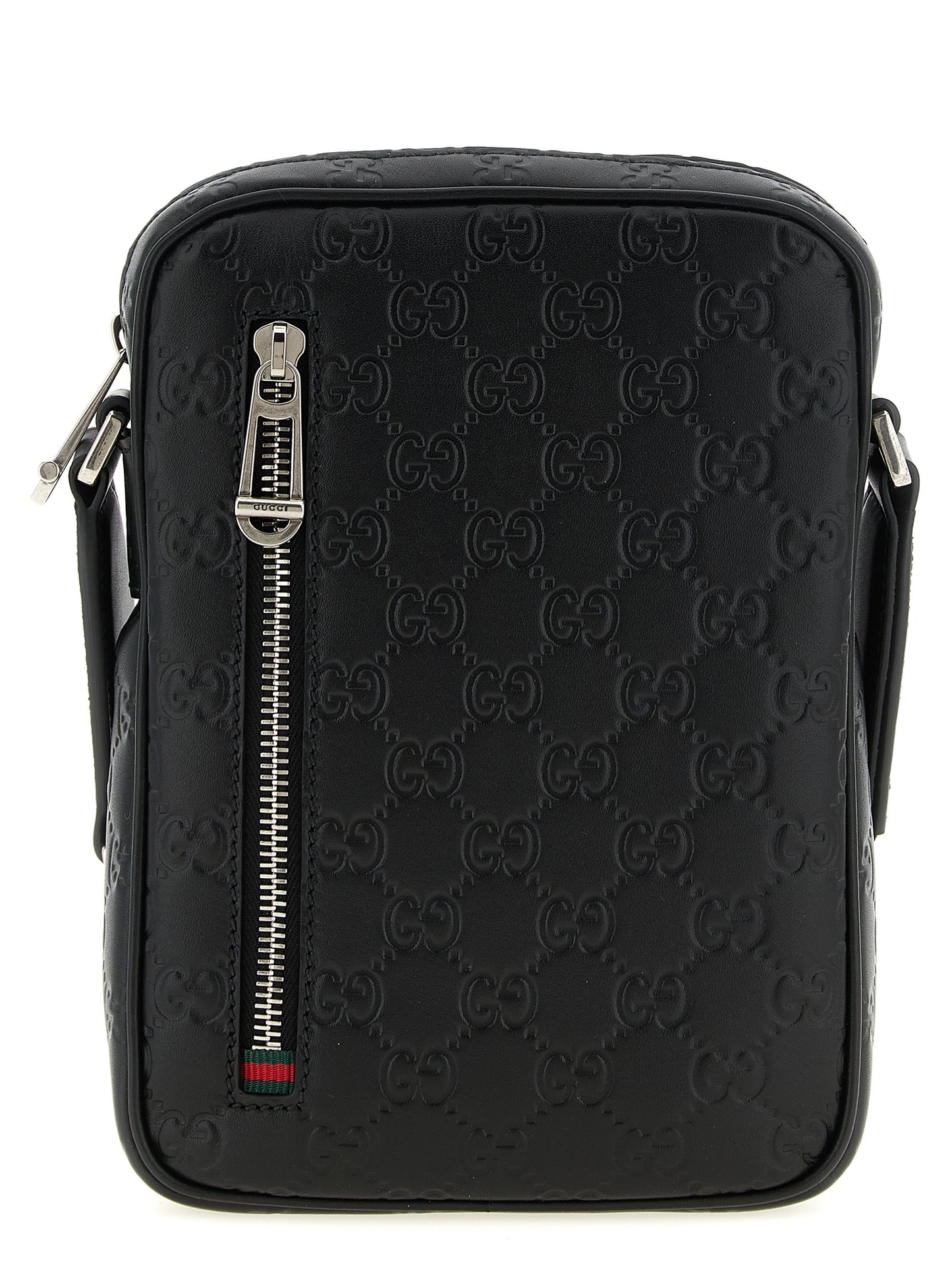 Sac bandoulière GG Emblem petit modèle en cuir de veau