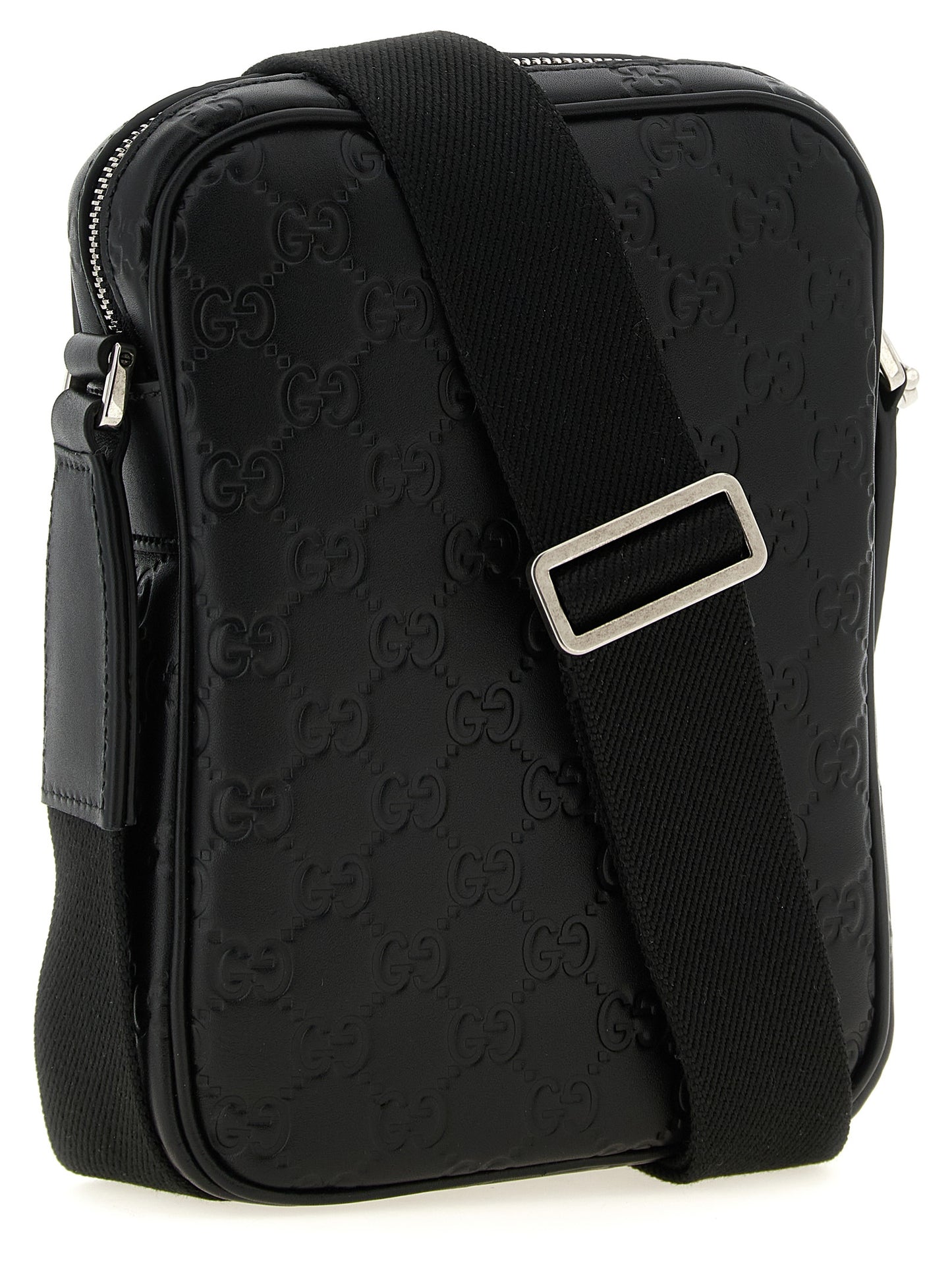 Sac bandoulière GG Emblem petit modèle en cuir de veau