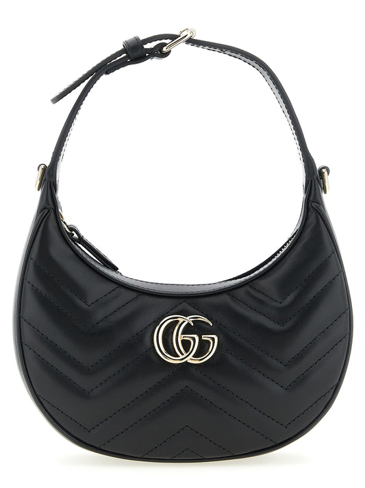 Petit sac porté épaule GG Marmont en cuir de veau