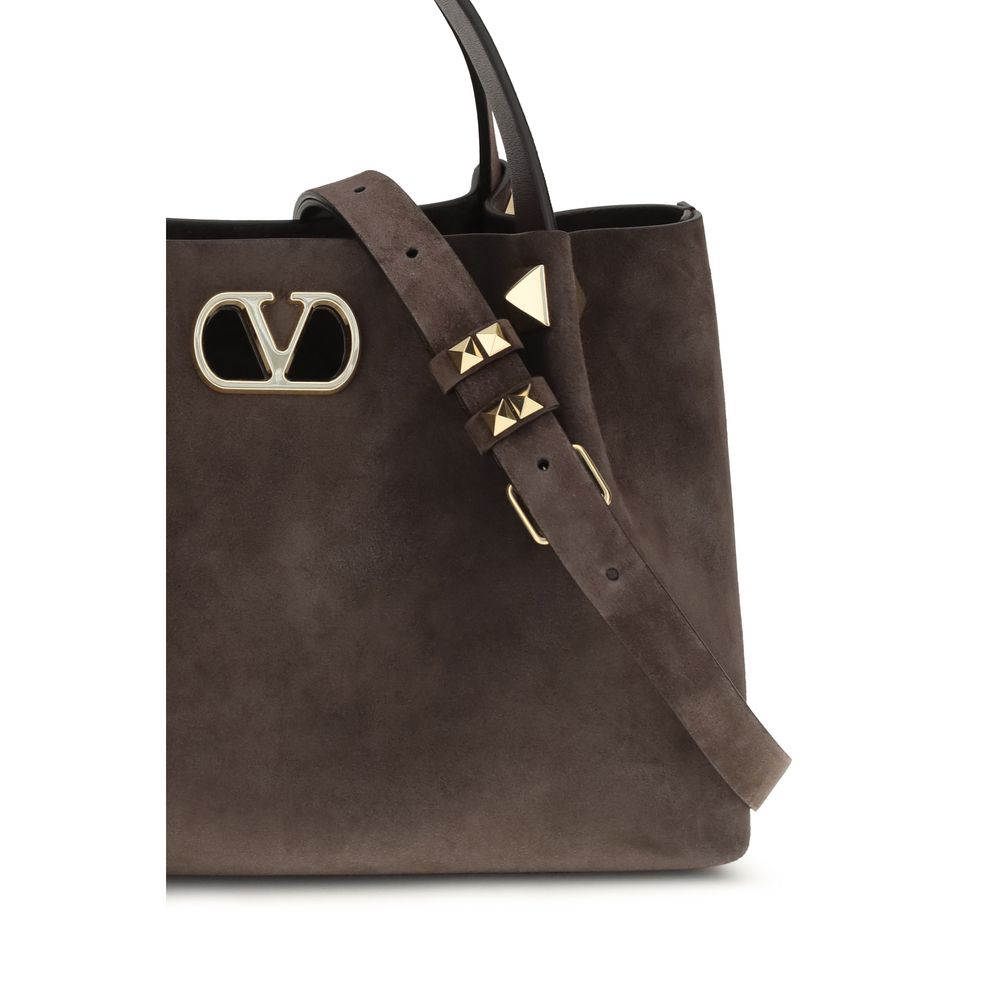Small Shopping Bag in Suede
